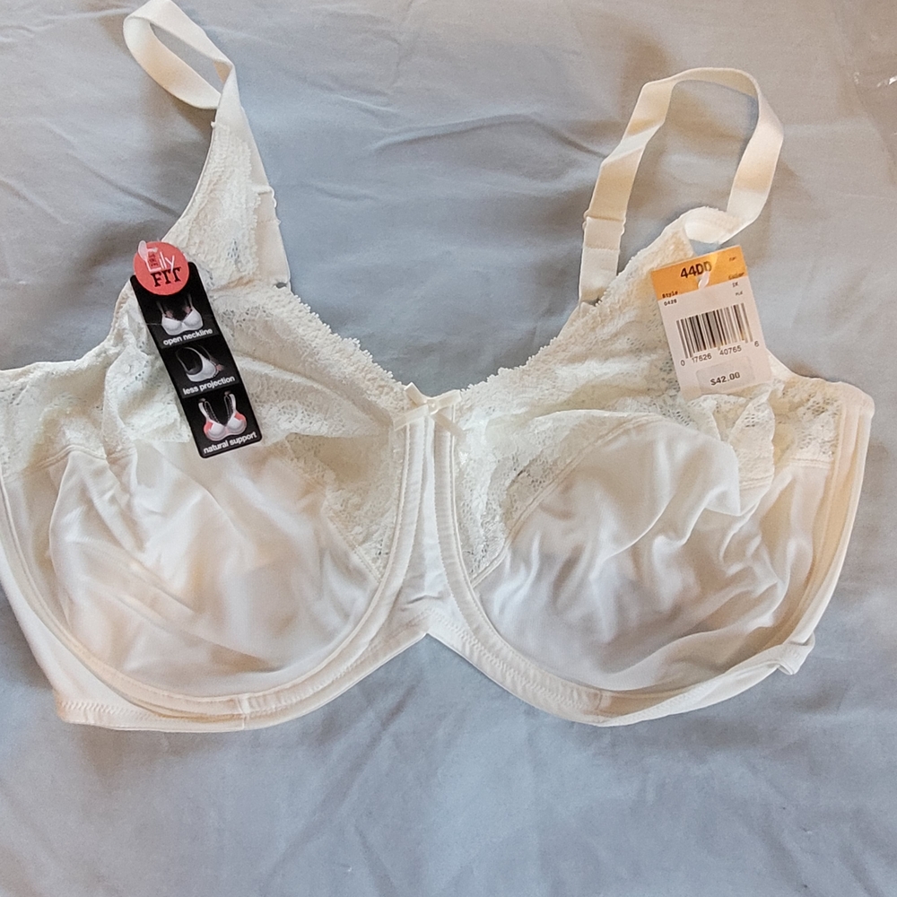 Elegant White Lace Bra